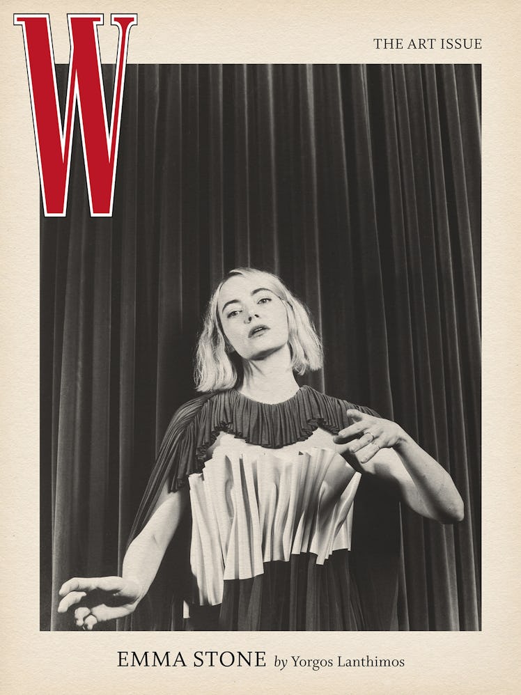 Emma Stone on the cover of W magazine