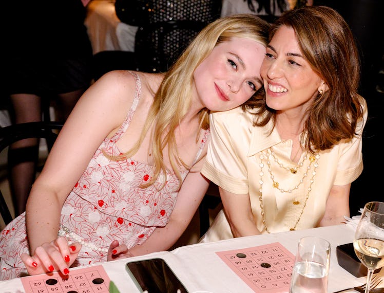 Elle Fanning and Sofia Coppola attend Chanel & W Magazine's dinner and bingo event at Indochine in N...