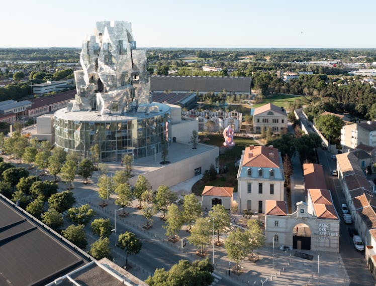 An aerial view of Arles in France 