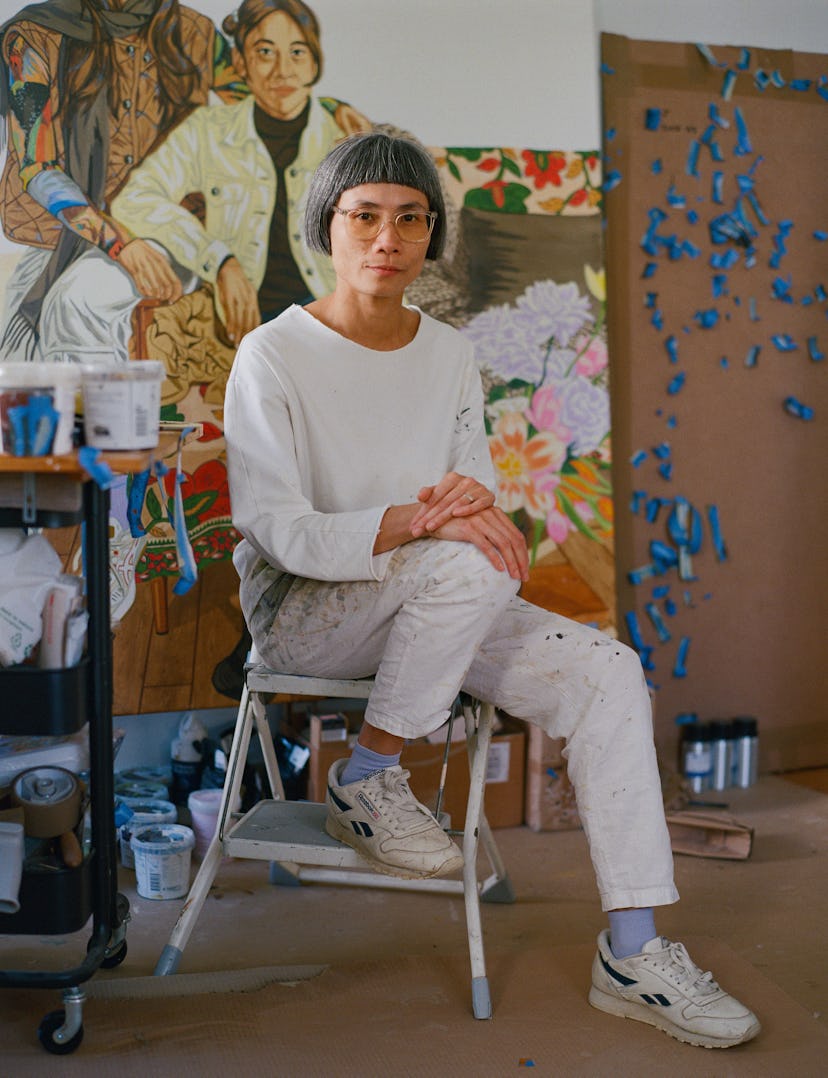 Jiab in her studio