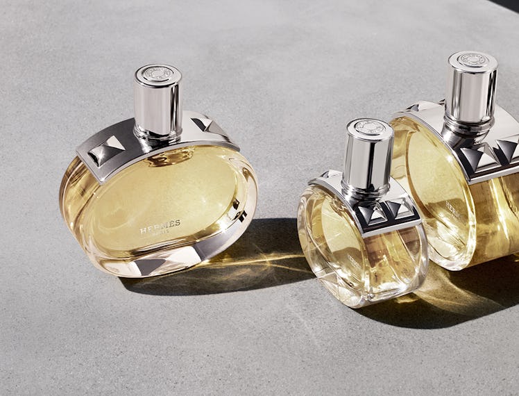bottles of hermès's new fragrance