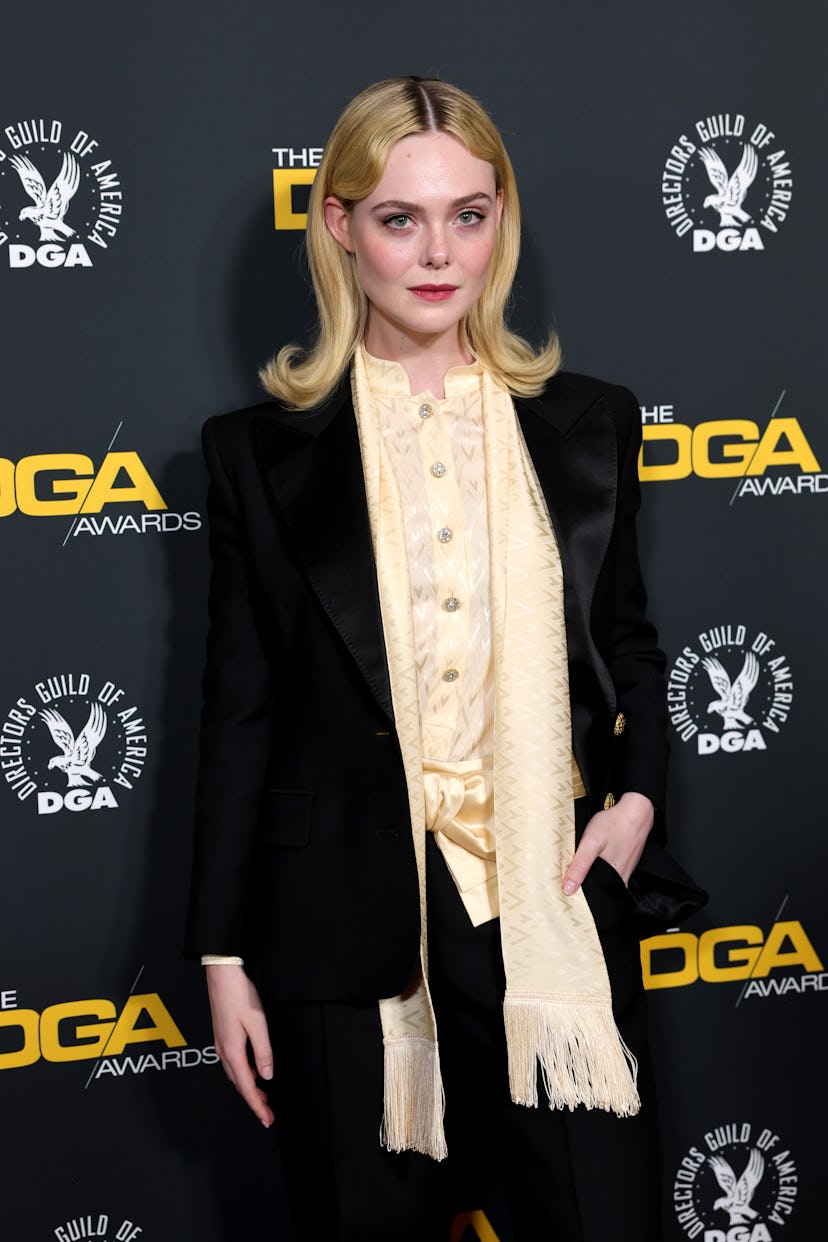 BEVERLY HILLS, CALIFORNIA - FEBRUARY 08: Elle Fanning attends the 77th Annual Directors Guild Of Ame...