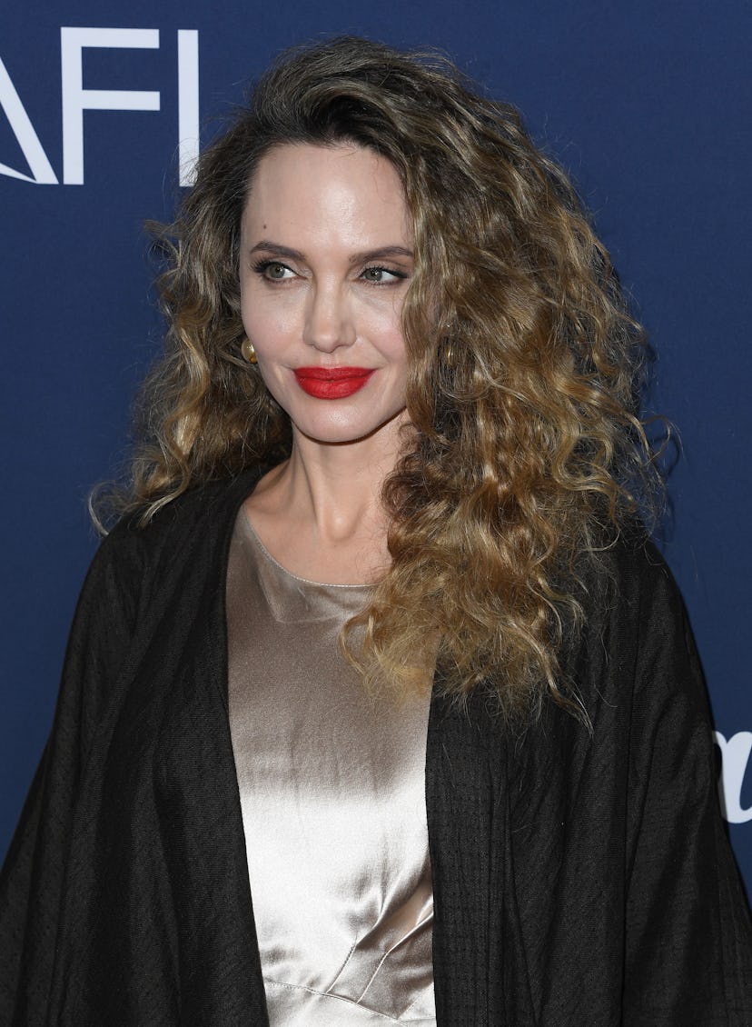 Angelina Jolie arrives at the 2024 AFI Fest - "Maria" Premiere at TCL Chinese Theatre on October 26,...