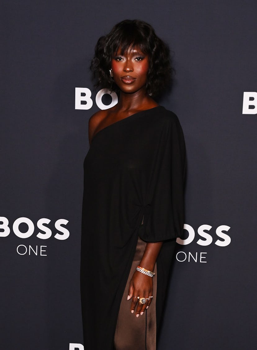 Jodie Turner-Smith attends the BOSS One Premiere Party hosted by David Beckham at Lightroom on Janua...