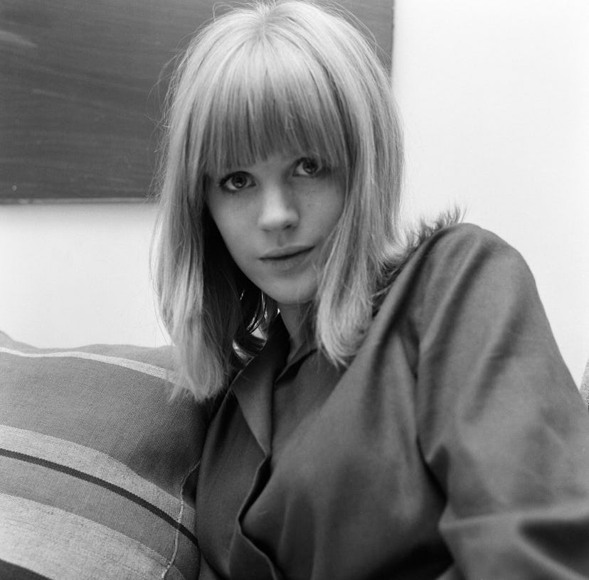 Marianne Faithfull photoshoot at her flat, 31st October 1964. (Photo by Doreen Spooner/Mirrorpix/Get...