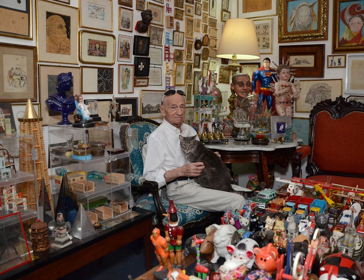 Artist Pedro Friedeberg in the living room of his home in Mexico City’s Colonia Roma neighborhood.