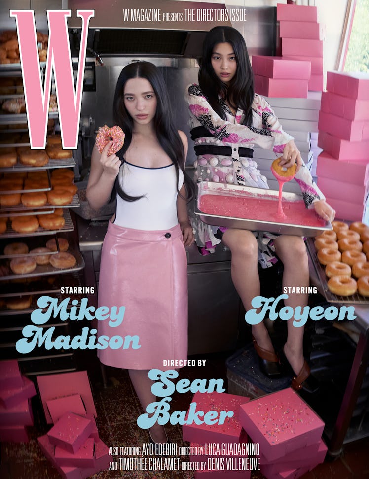 Mikey Madison and Hoyeon on cover of W magazine