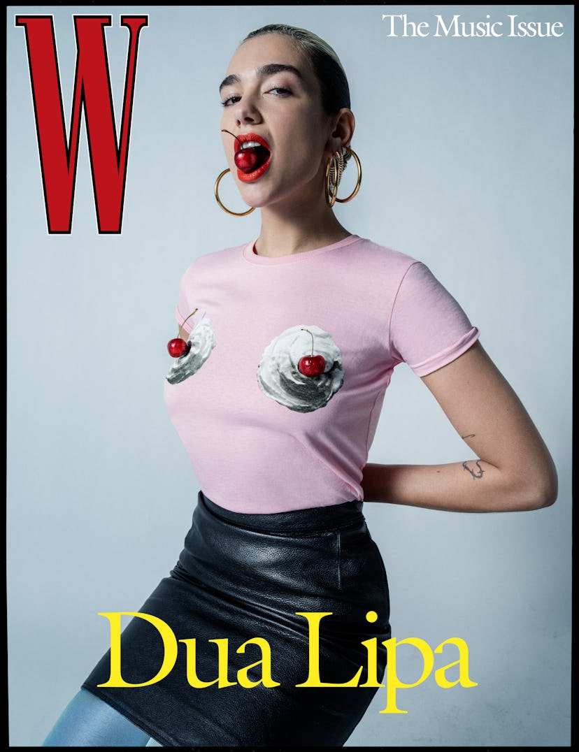 Dua Lipa on the cover of W Magazine