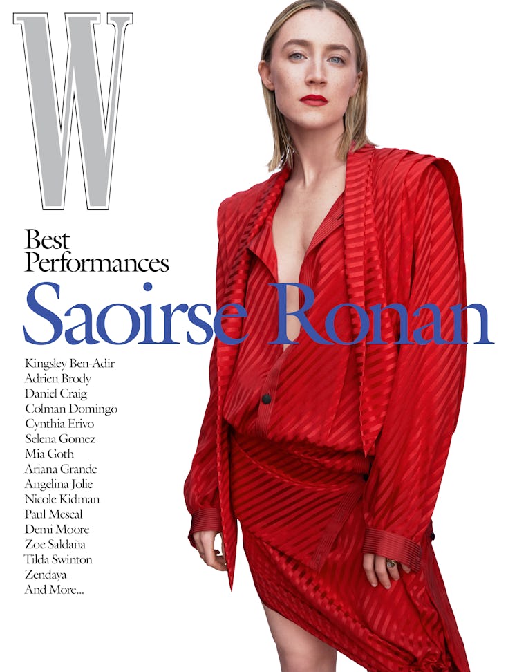 Saoirse Ronan on the cover of W magazine