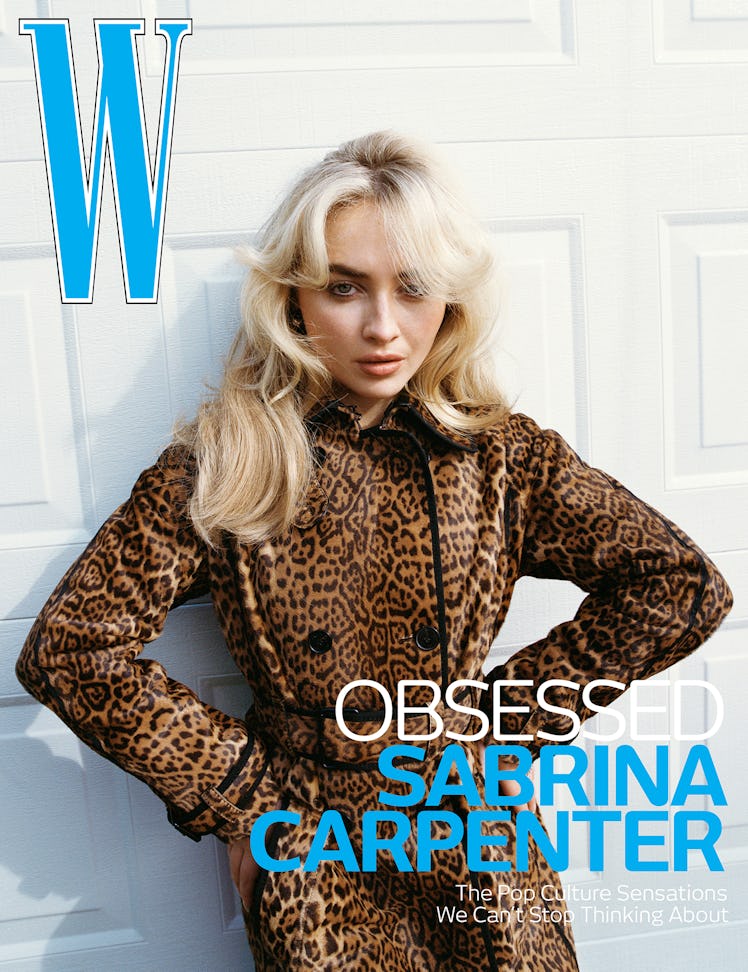 Sabrina Carpenter on the cover of W magazine
