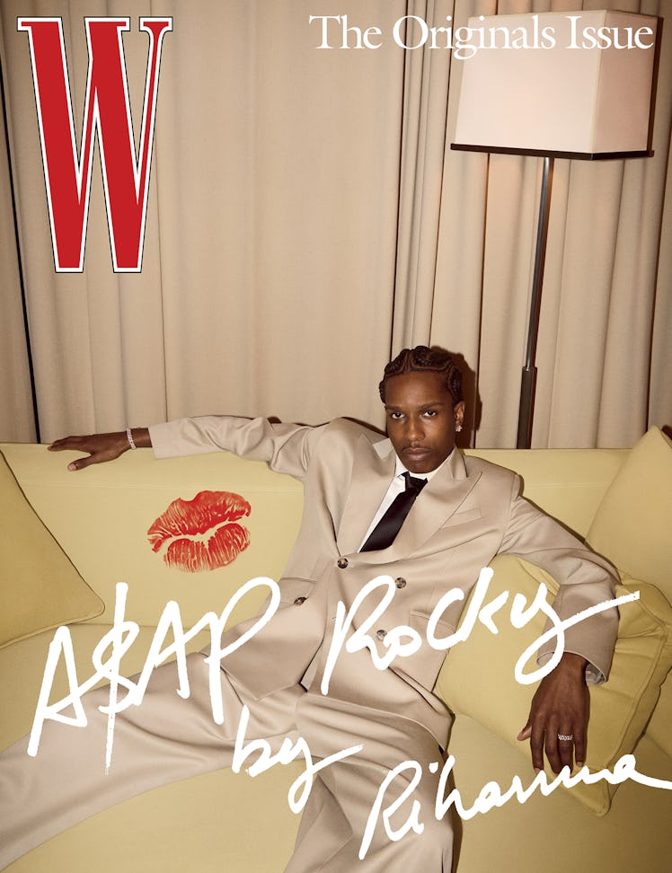 A$AP on the cover of W magazine